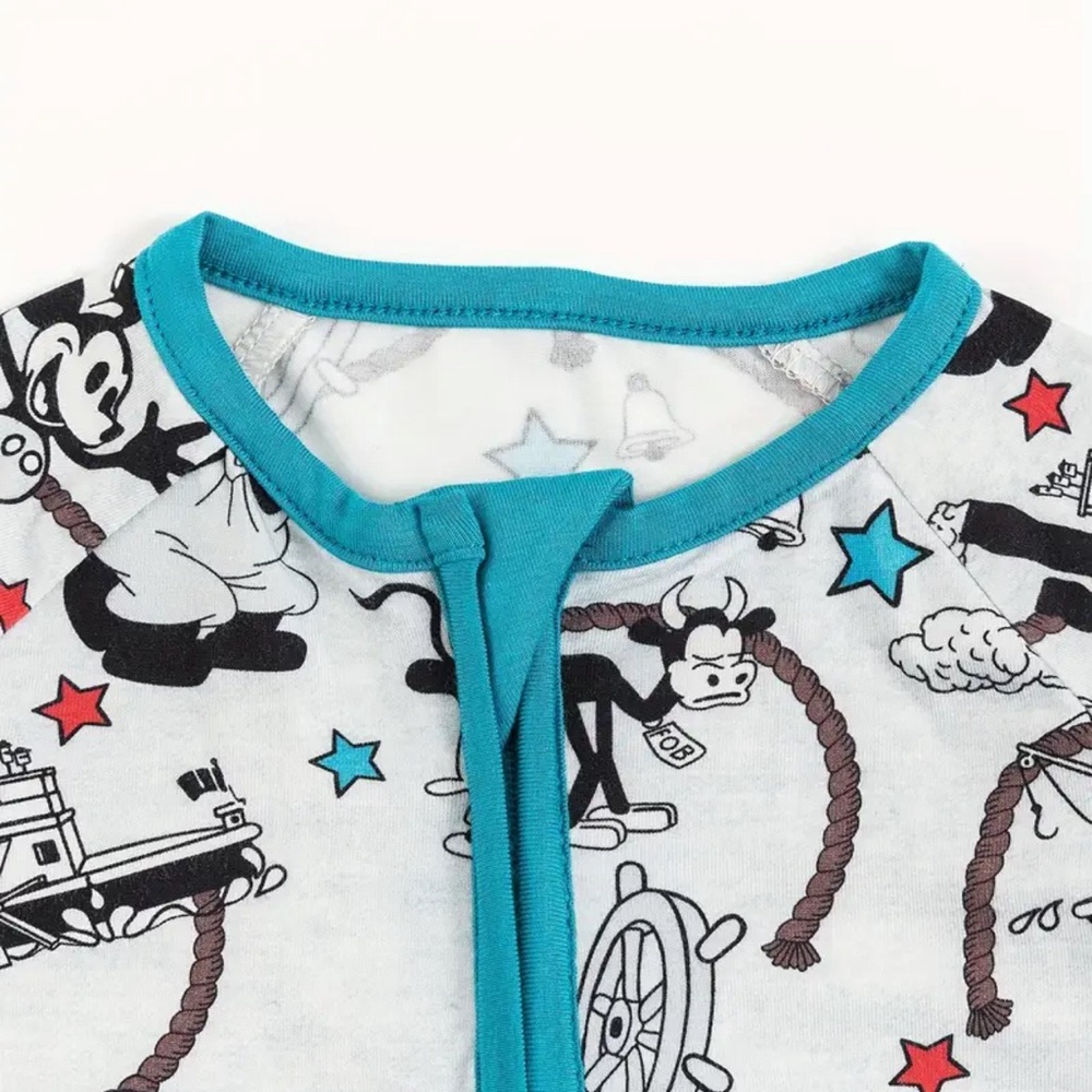 Steamboat Mickey bamboo pjs 12-18 month - Picture 2 of 5
